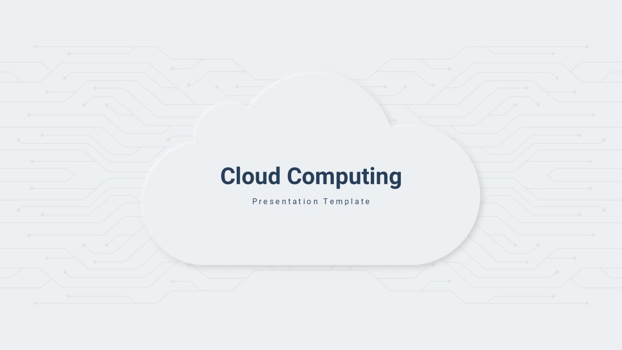 Cloud Computing Template Title Slide