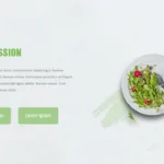 Company mission slide for organic food google slides template