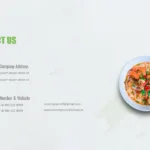 Contact us slide for organic food google slides theme template
