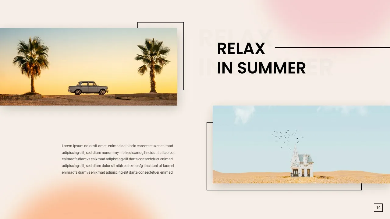 Creative summer template for google slides perfect for business presentation