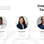 Creative team introduction slide for multipurpose presentation google slides themes