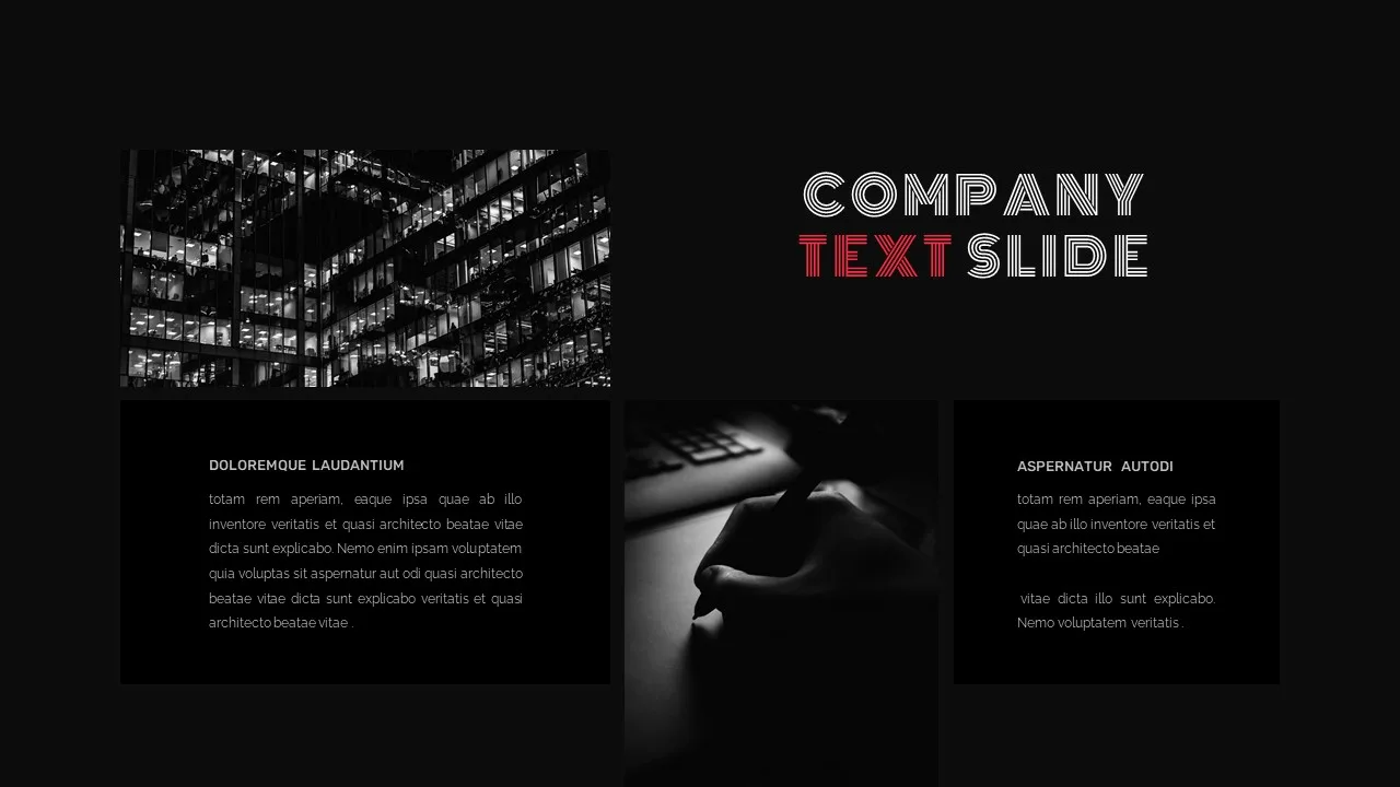 Dark theme templates for google slides