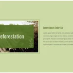 Deforestation Slide of Environment Google Slides Theme