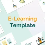 E learning Presentation Template for Google Slide Cover Slide