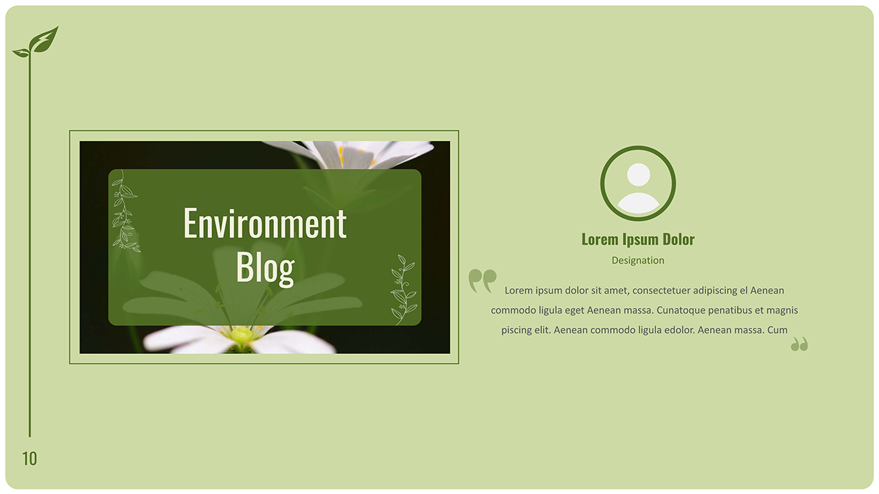 Environment Blog Google Slides Theme for Presentation