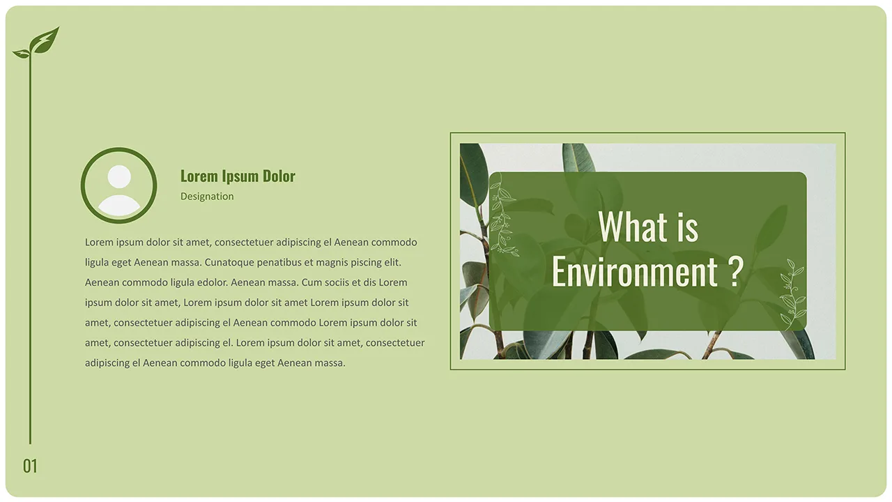 Environment Slide Google Slides Presentation Template