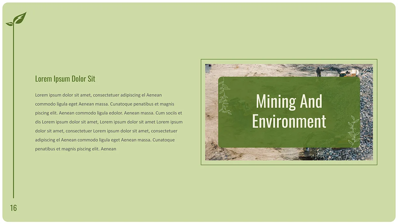 Environment Slides Template Mining Effects Slide