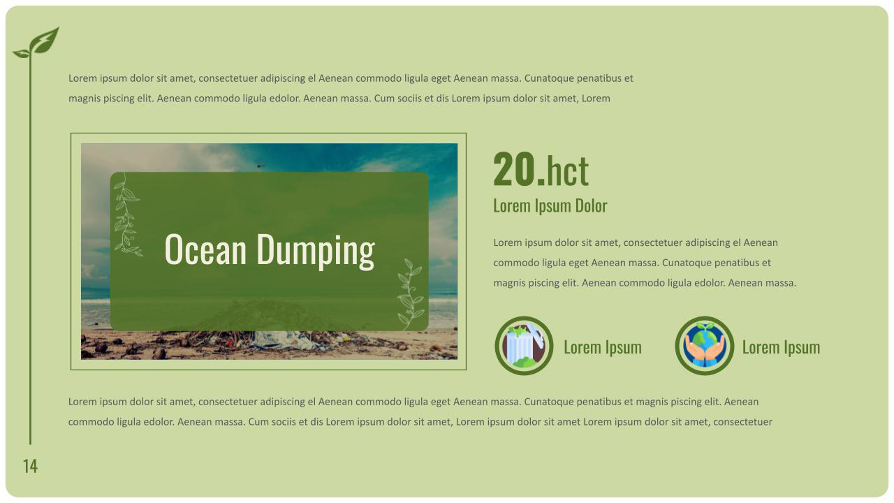 Environment Slides Template for Google Slides Ocean Dumping Slide