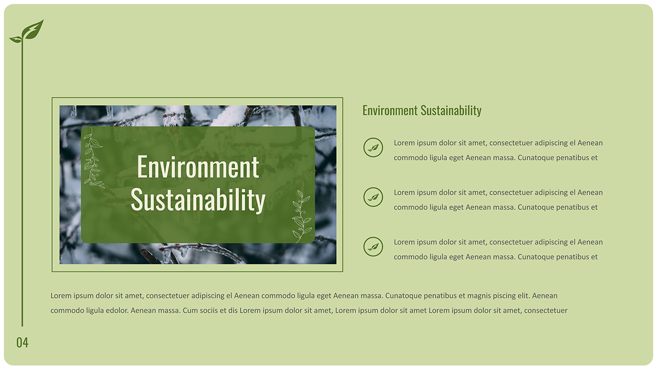 Environment Sustainability Slide of Environment Google Slides Theme