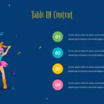 Free Carnival Slide for Google Slides Table Of Content Slide