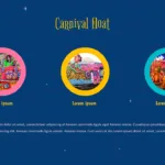 Free Carnival Slides Themes for Google Slides 3 Column Layout Slide
