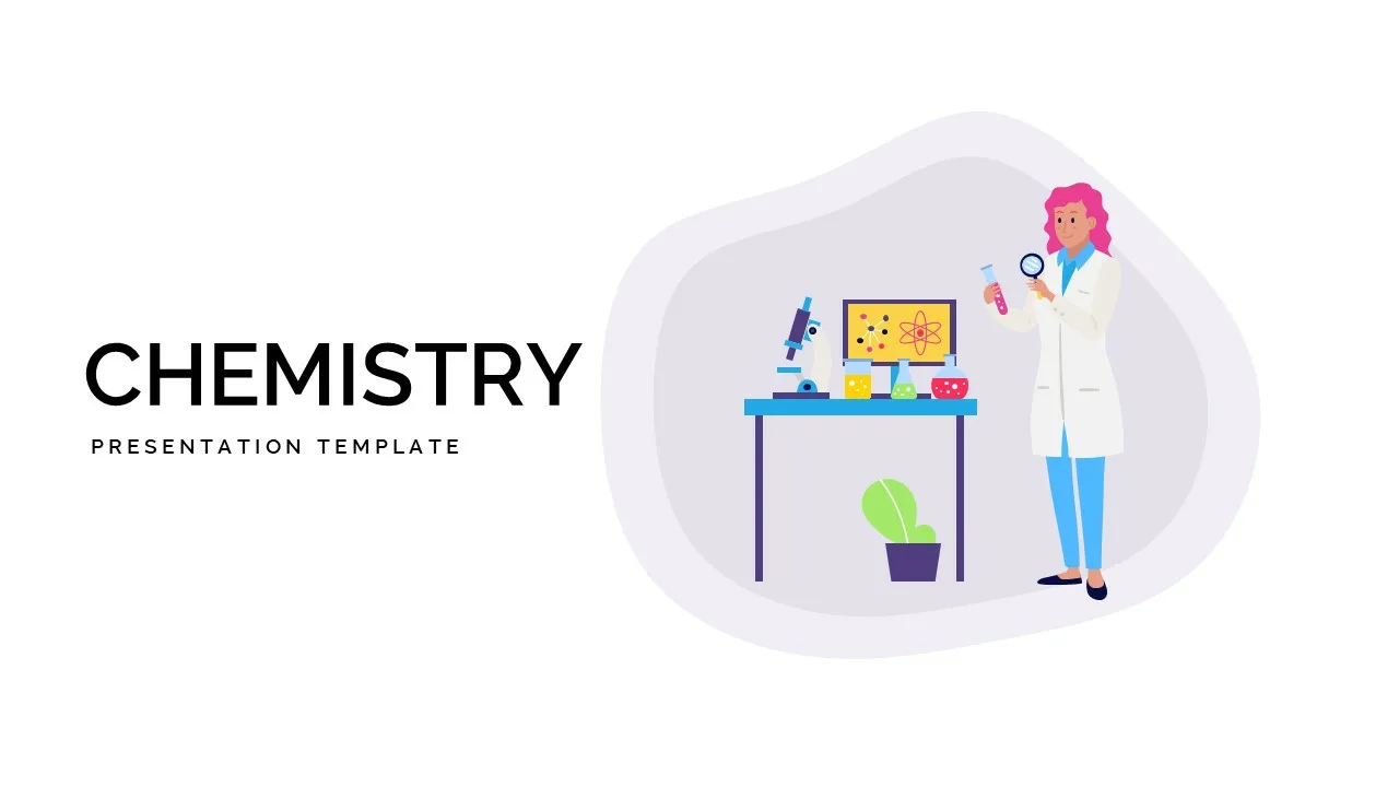 Free Chemistry google slides theme title slide