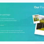 Free Google slides travel theme for summer offer package details
