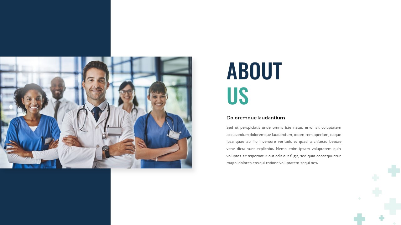 Free Health Google Slides Template About Us Slide