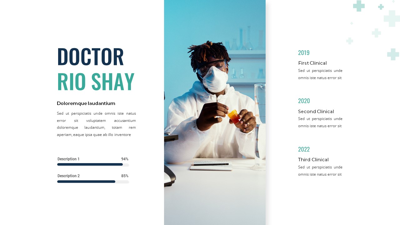 Free Health Google Slides Template for Doctor Introduction