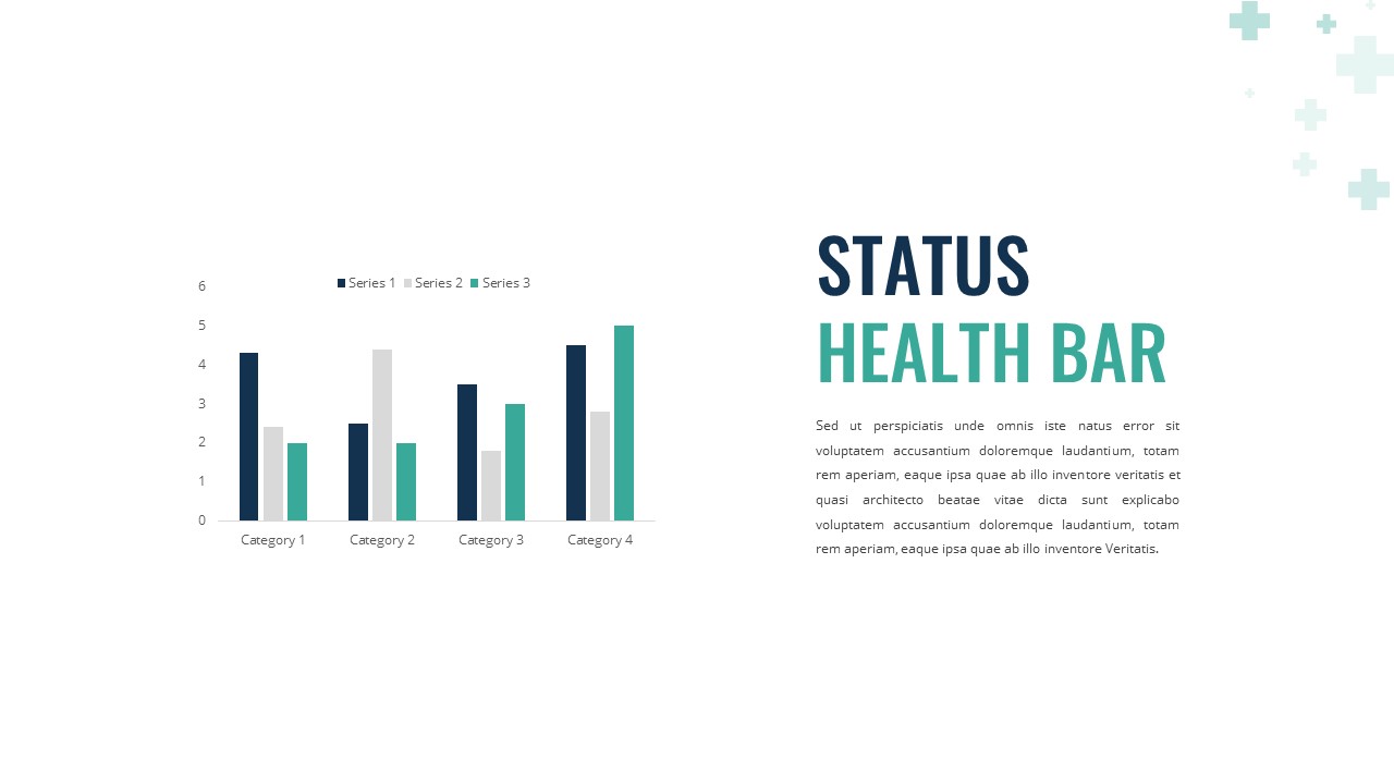 Free Healthcare Google Slides Template with a Health Chart
