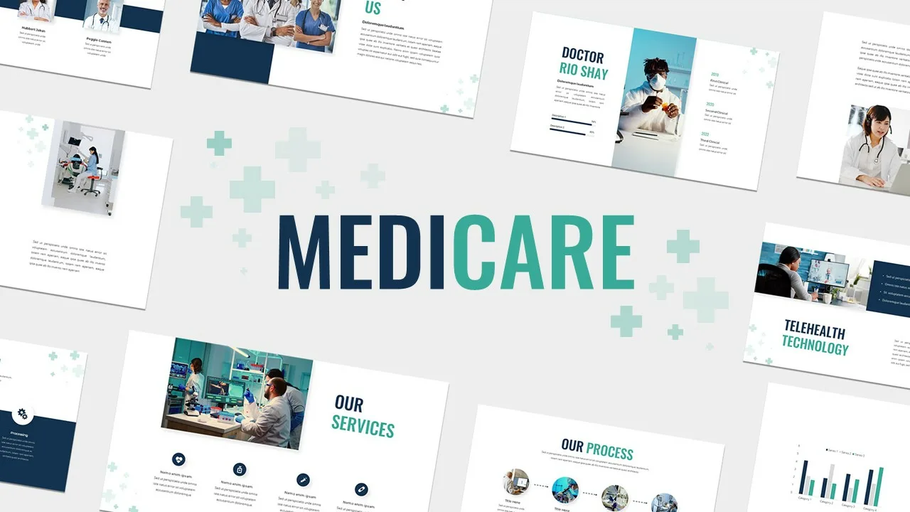 Free Healthcare Presentation Templates for Google Slides Cover Slide