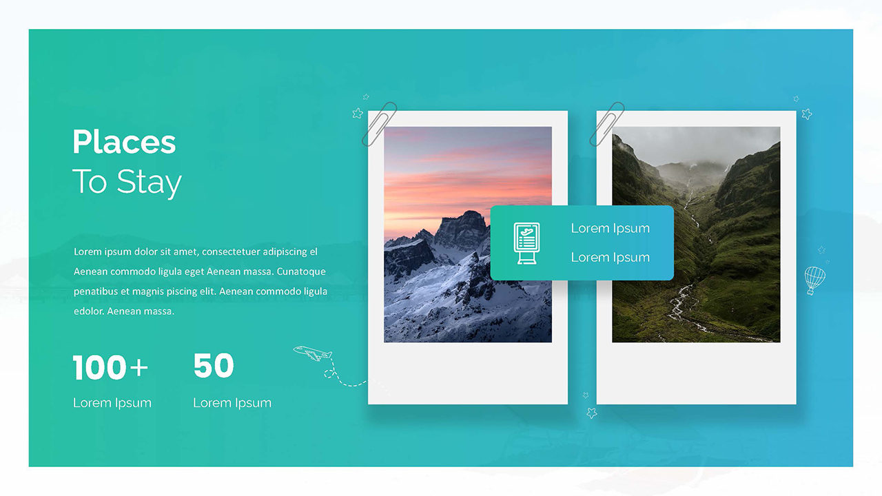 Free Travel Theme PowerPoint Template - SlideKit