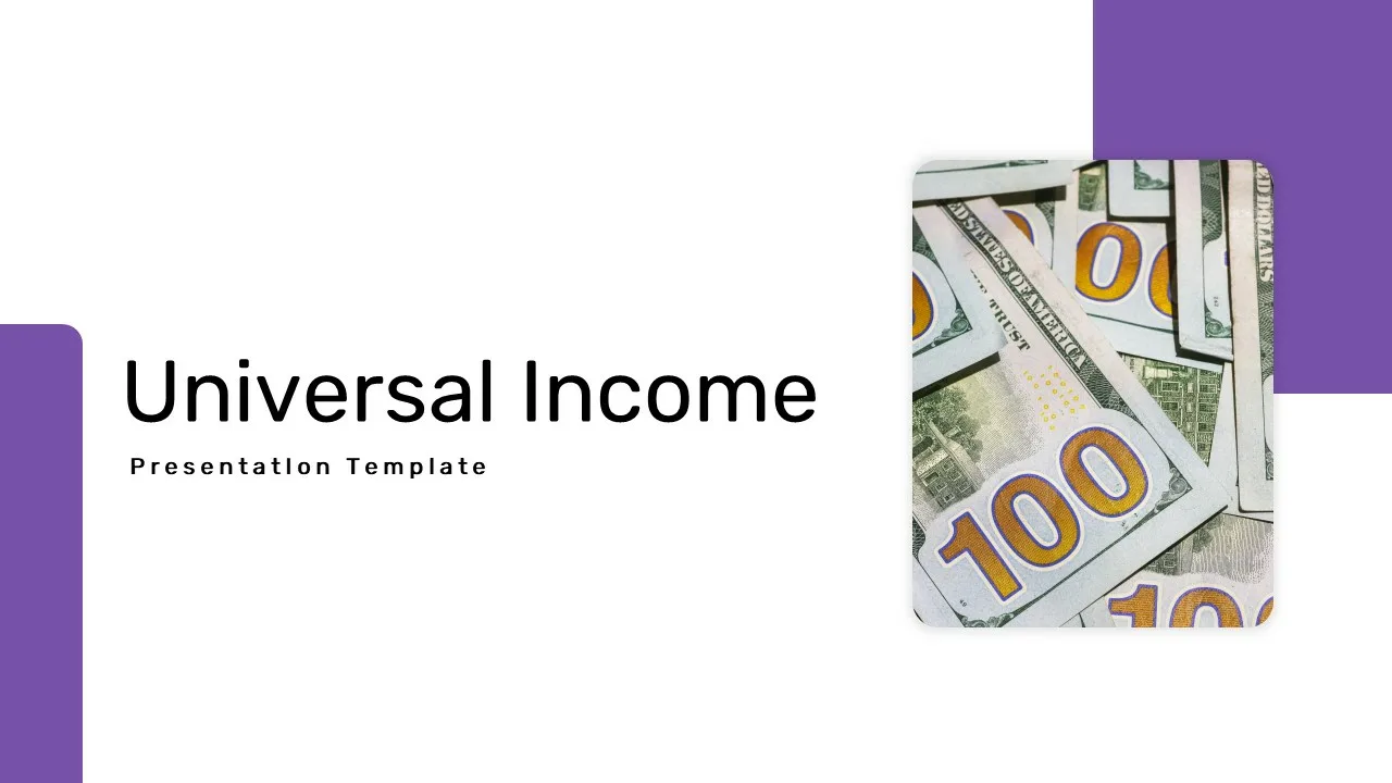 Free Universal Basic Income Presentation Title Slide