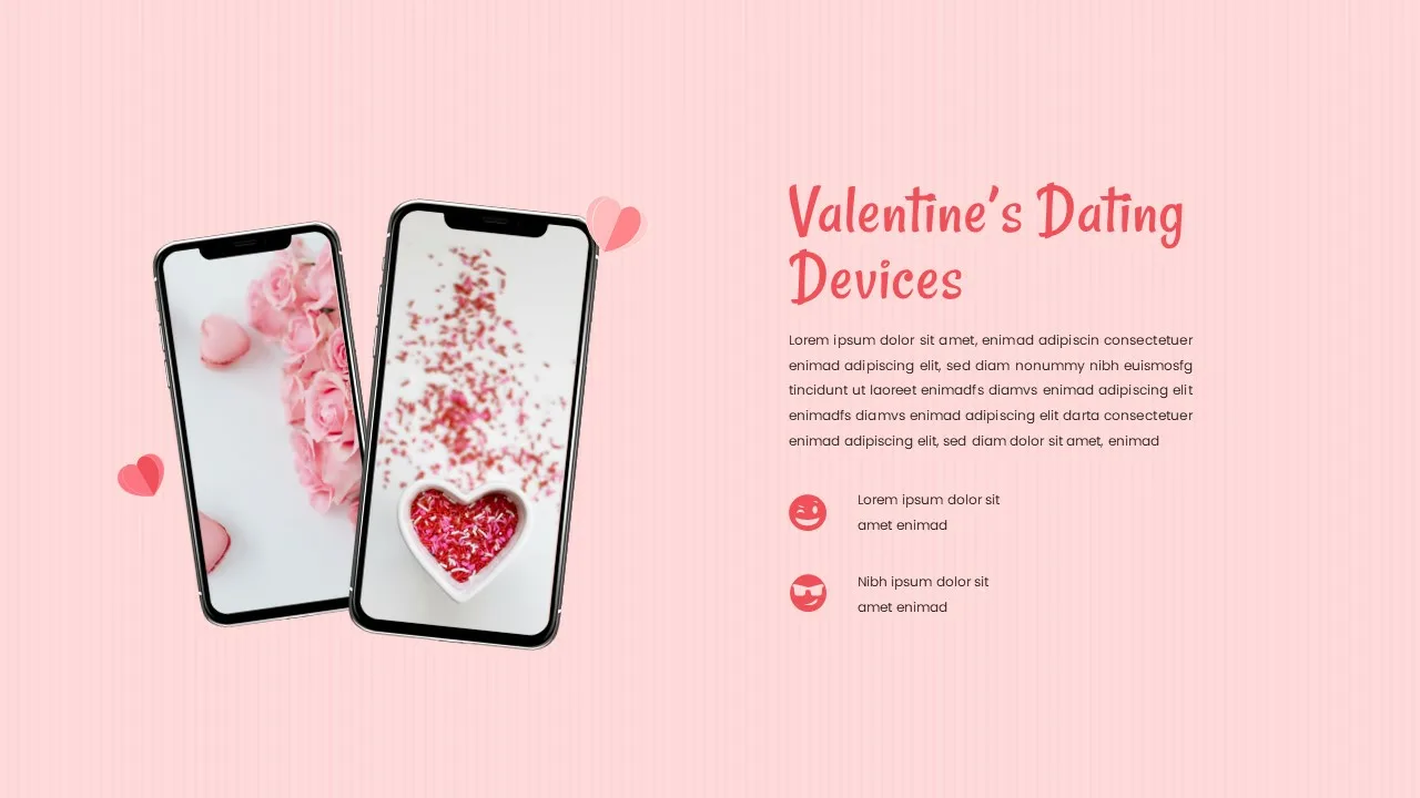 Free Valentine’s Day Google Slide Template Online Dating Slide