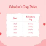Free Valentine’s Day Google Slide Template with Valentine Calendar