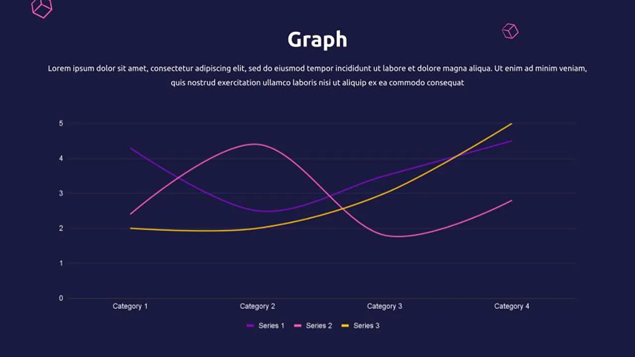 Free Web 3.0 Crypto Presentation Template with Graph for Data Analysis