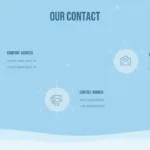 Free Winter Google Slides Template Contact Us Slide