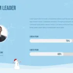 Free Winter Google Slides Themes Team Leader Introduction Slide