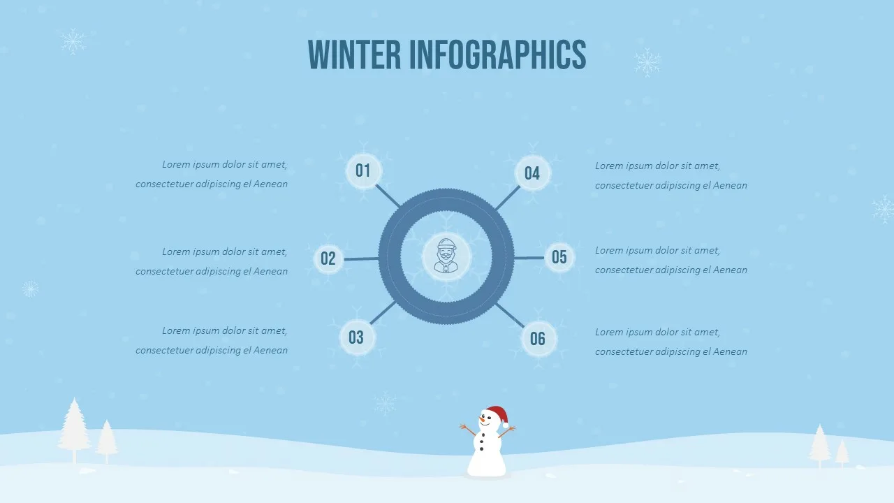 Free Winter Infographics Google Slides Themes for Presentation