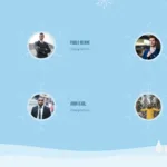 Free Winter Slide Template for Google Slides Team Introduction Slide