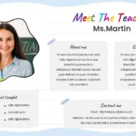 Free google slides meet the teacher presentation templates