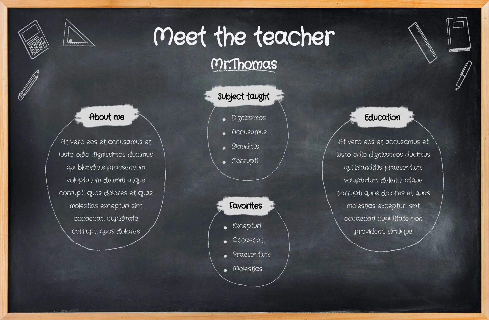 Free meet the staff templates for google slides
