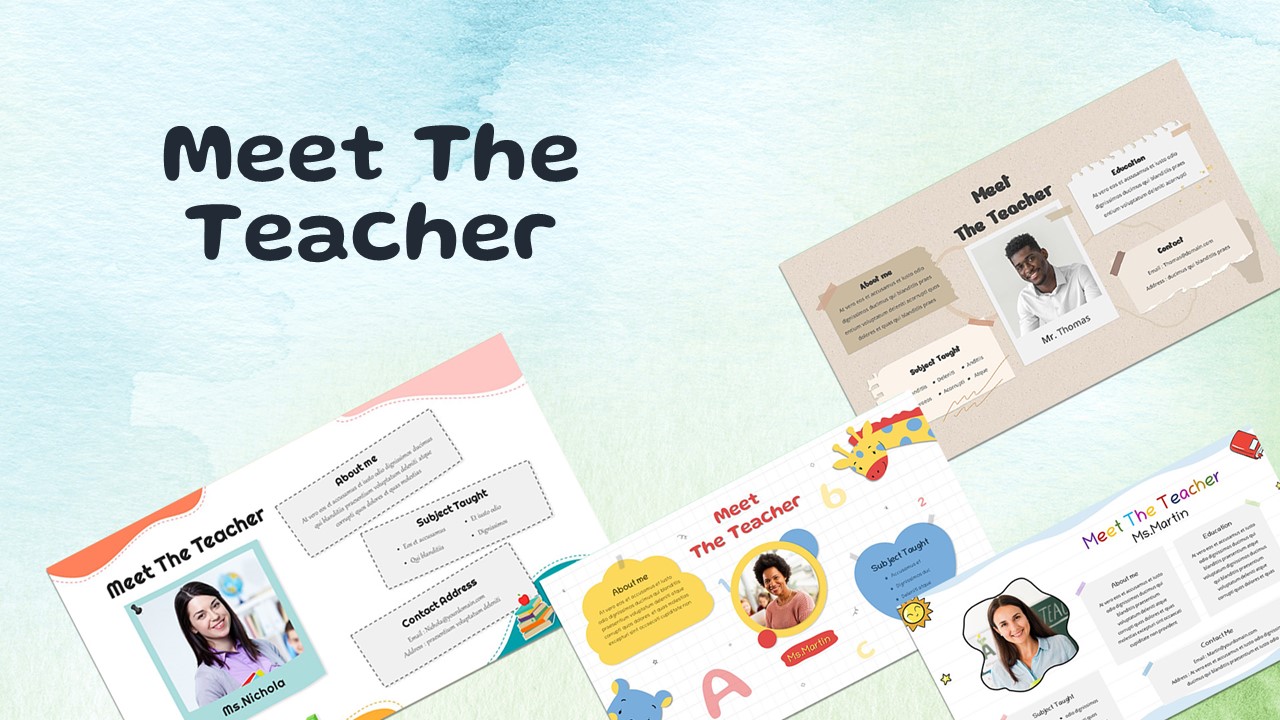 Meet The Teacher Slide Template