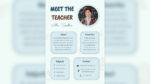 Free meet the teacher template for presentations