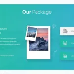 Free travel google slides template for honeymoon package with price details
