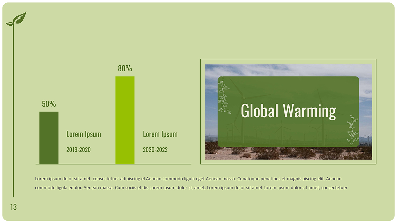 Global Warming Slide of Environment Google Slides Template