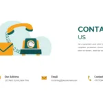 Google Slides E Learning Template Contact Us Slide