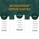 Google slides sponsorship template for presenting sponsorship opportunities