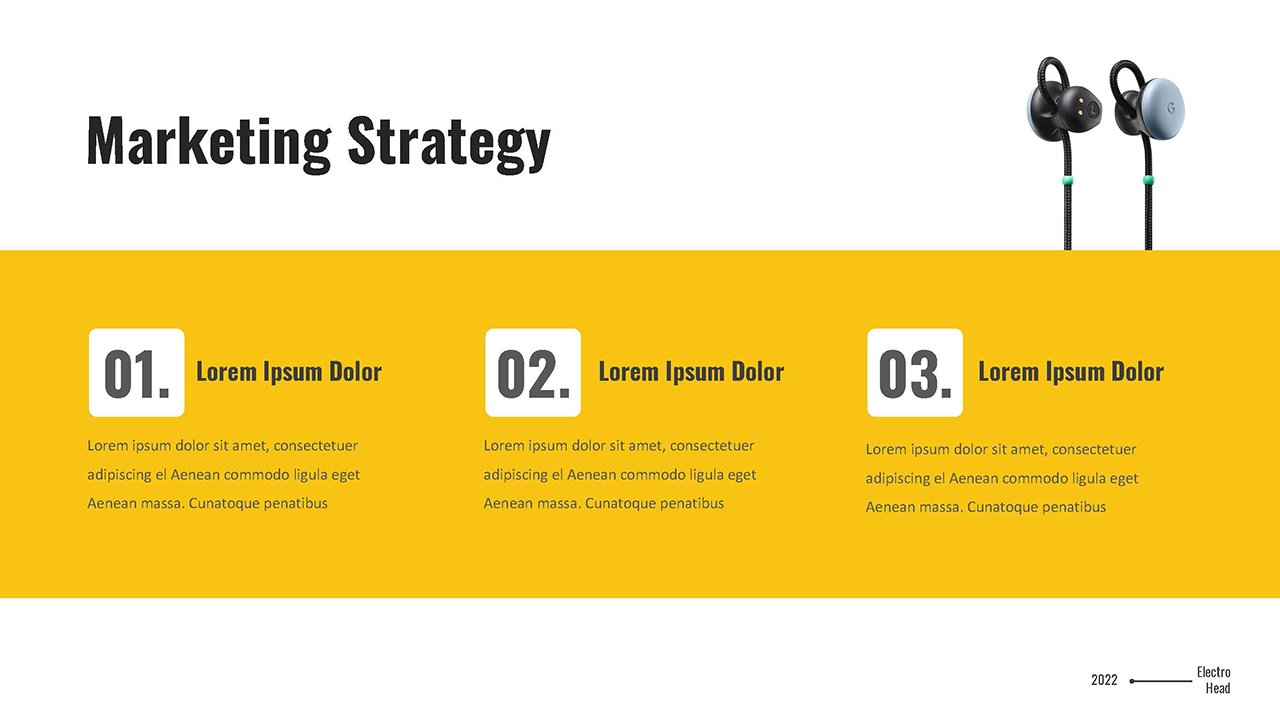 Marketing Strategy Slide of Product Pitch Google Slides Template