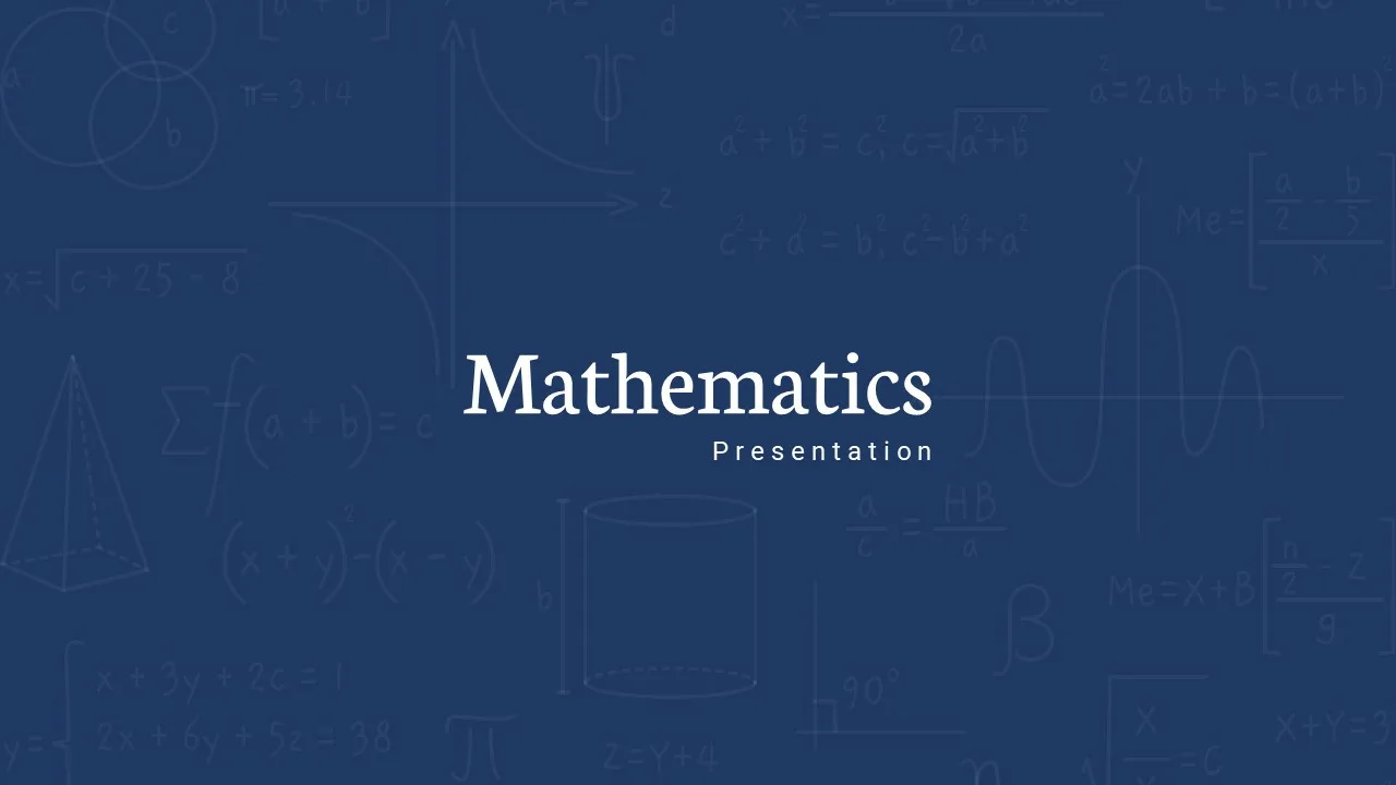 Math Google Slides Theme Title Slide