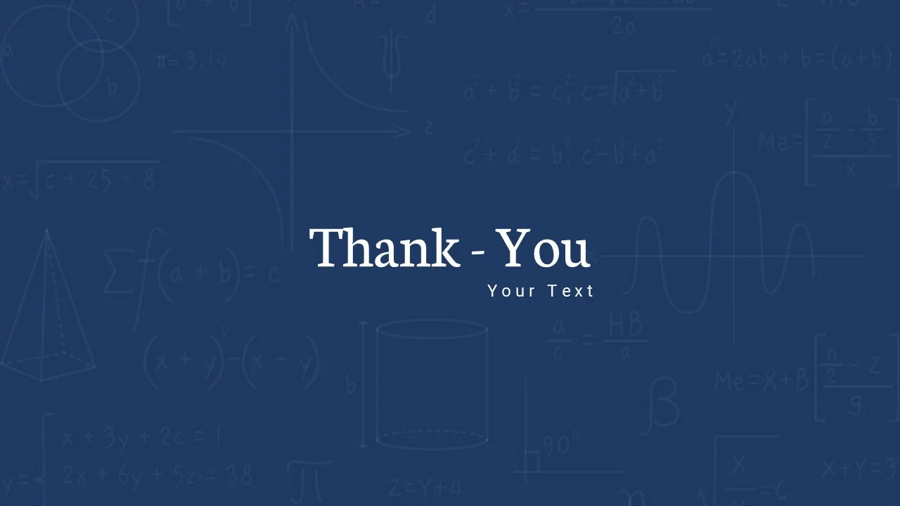 Math Google Slides Themes Thank You Slide