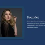 Math Template for Google Slides Founder Introduction Slide