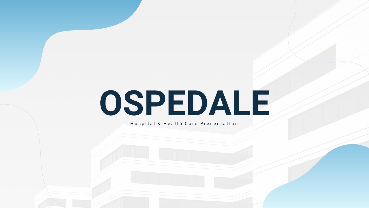 Medical google slides template title slide