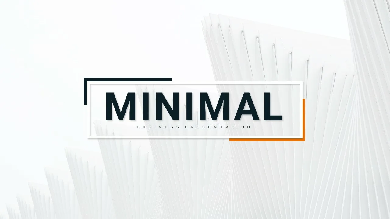 Minimalist Business Presentation Title Slide