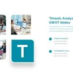 Modern google slides templates threats analysis slide of SWOT slides