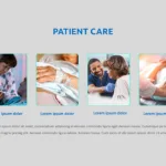 Nursing google slides template patient care slide with 4 images
