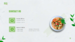 Organic Food Theme Contact Us PowerPoint Template
