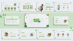 Organic Food google slides theme cover slide