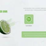 Organic food google slides theme store promotion slide