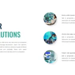 Our Solutions Slide of Free Health Care Presentation Google Slides Template